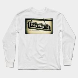 Baseline Road, La Verne, California by Mistah Wilson Long Sleeve T-Shirt